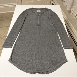 NWOT Chaser Love Rib Henley Shirt Dress/Top XS
